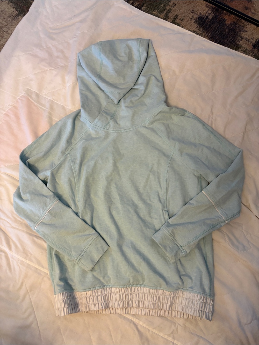lululemon All Good Hooded sweatshirt with smocked hem, satin lined hood